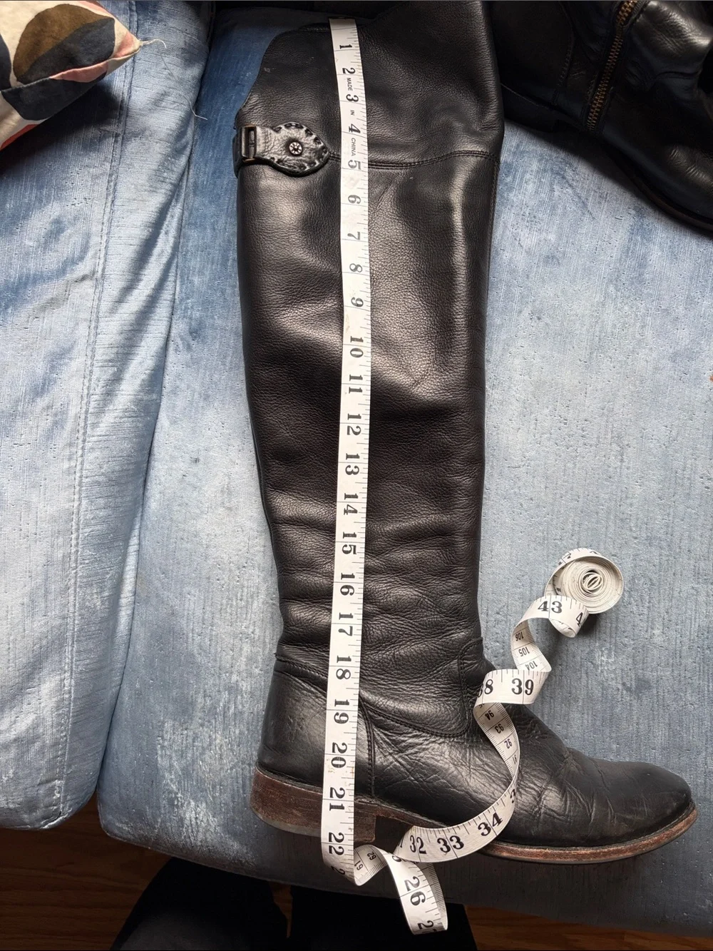 Frye Classic Tall Knee-High Leather Riding Boots - Black